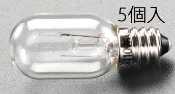 中ナツメ球(5個) 30V/10W/E12 EA758ZA-52 4518340700604【別送品】