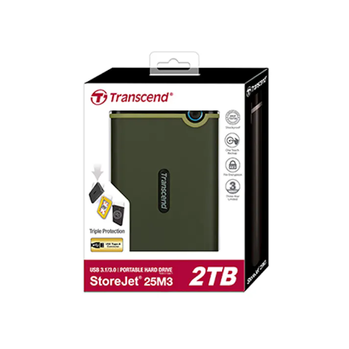 Transcend(トランセンド) 2TB 携帯用ハードディスク オフィス用品、備品 4550061684160 EA759GW-14(CDC)【別送品】