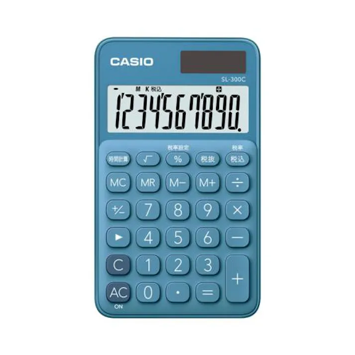 カシオ(CASIO) 10桁 手帳型計算機(ブルー) オフィス用品、備品 4550061103173 EA761GA-14B(CDC)【別送品】