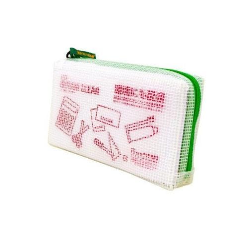サクラクレパス メッシュケース(グリーン) 通帳/100x180x30mm EA762CF-345 4550061735367【別送品】