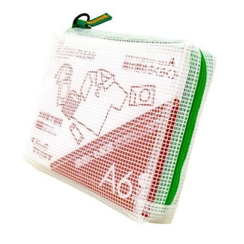 サクラクレパス メッシュケース(グリーン) A6/130x165x30mm EA762CF-348 4550061679364【別送品】
