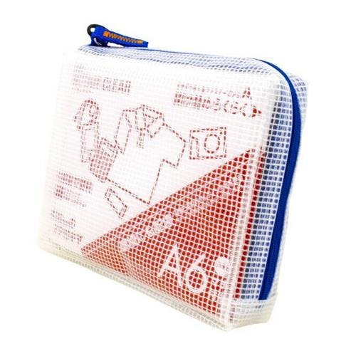 サクラクレパス メッシュケース(ブルー) A6/130x165x30mm EA762CF-349 4550061679371【別送品】