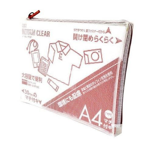 サクラクレパス メッシュケース(レッド) A4/260x345x30mm EA762CF-353 4550061678633【別送品】