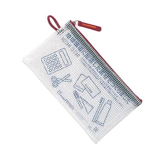 サクラクレパス メッシュケース(レッド) 通帳/100x180mm EA762CF-367 4550061679098【別送品】