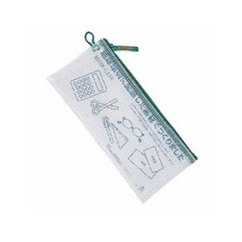 サクラクレパス メッシュケース(グリーン) 手形/110x245mm EA762CF-371 4550061679074【別送品】