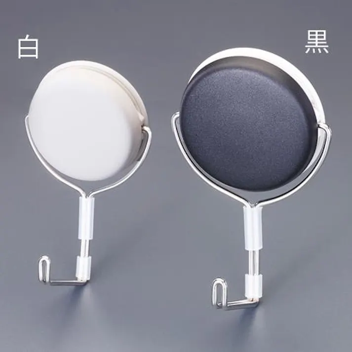 ESCO 125x 80x 50mm マグネットフック(回転式/白) 文房具 4550061488355 EA762FG-803(CDC)【別送品】