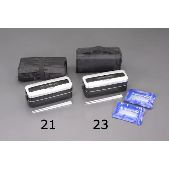 ESCO 227x112x 60mm/800ml ランチボックス 家庭電化製品 4550061059944 EA763AV-23(CDC)【別送品】