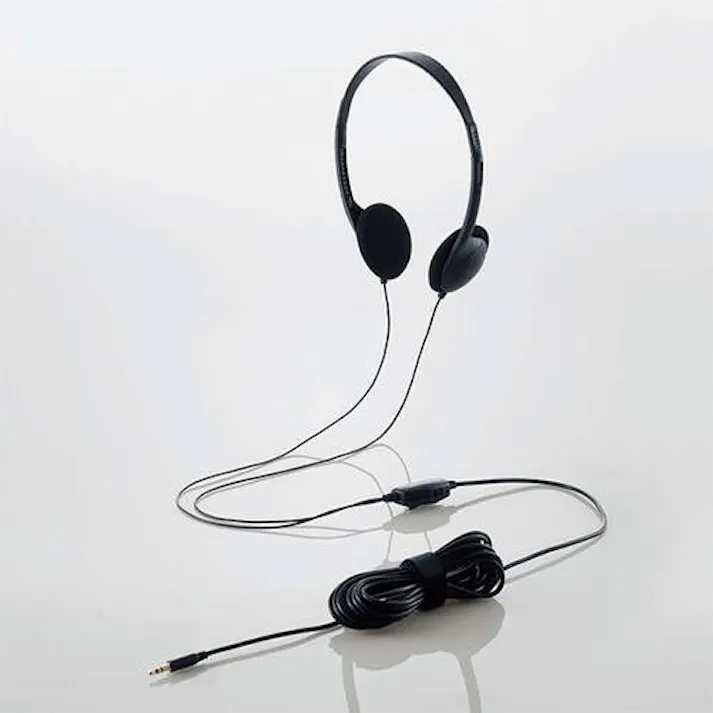 エレコム ステレオヘッドホン(リアバンドタイプ) 5m EA763BC-20B 4550061443798【別送品】