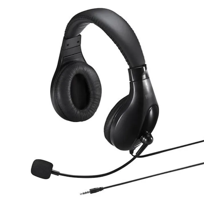 サンワサプライ 1.8m/4極 ミニプラグヘッドセット オフィス用品、備品 4550061672914 EA763BC-27(CDC)【別送品】
