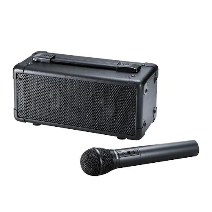 サンワサプライ ワイヤレスマイク付拡声器スピーカー トランシーバー、メガホン 4550061715307 EA763CJ-12(CDC)【別送品】