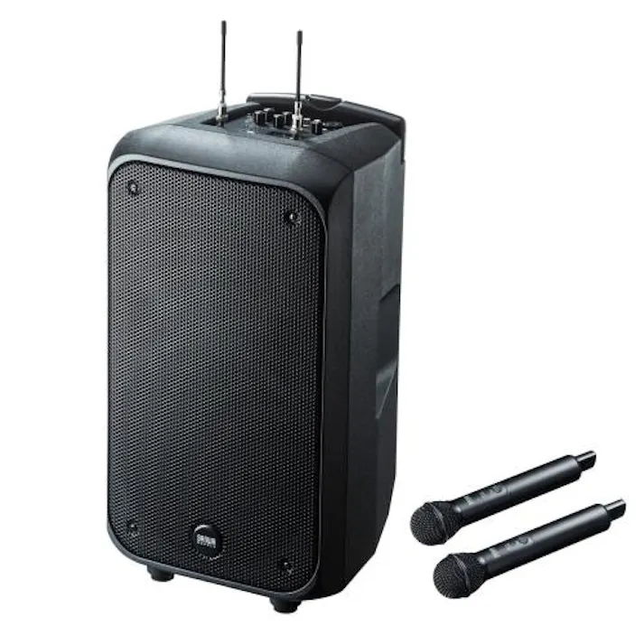 サンワサプライ ワイヤレスマイク付拡声器スピーカー トランシーバー、メガホン 4550061715291 EA763CJ-17(CDC)【別送品】