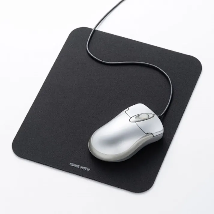 サンワサプライ 180x220mm マウスパッド(抗菌/ブラック) オフィス用品、備品 4550061992371 EA764-56(CDC)【別送品】