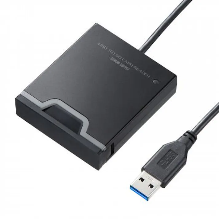 サンワサプライ USB3.0 カードリーダー(SDカード用/ゴム製カバー付) オフィス用品、備品 4550061936160 EA764A-181A(CDC)【別送品】
