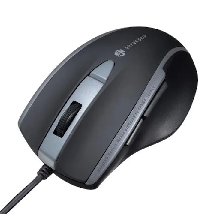 サンワサプライ 有線マウス(BlueLED/スーパーグリップ) オフィス用品、備品 4550061807279 EA764AA-246(CDC)【別送品】