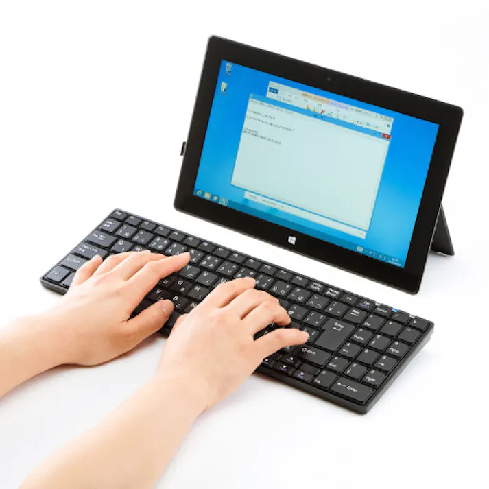 サンワサプライ ワイヤレスキーボード(薄型/テンキー付) 345x115x19mm EA764AB-203A 4550061932322【別送品】