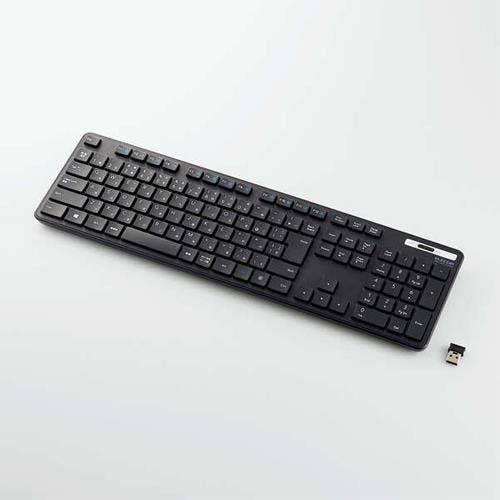 エレコム キーボード(USB/抗菌) 441x127x25mm [コンパクト型] EA764AB-21C 4550061655597【別送品】