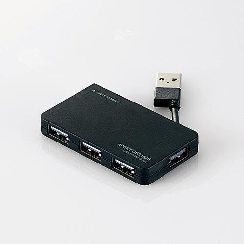エレコム USB2.0ハブ(ブラック) [4ポート] EA764AD-21A 4548745863178【別送品】