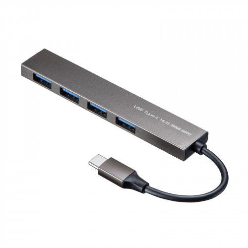 サンワサプライ USB3.0スリムハブ(Type-C) [4ポート] EA764AD-70A 4550061932339【別送品】
