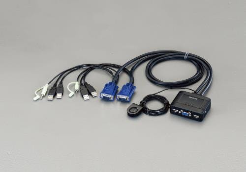 エレコム USBポート付 パソコン切替器 EA764AE-1 4548745376548【別送品】