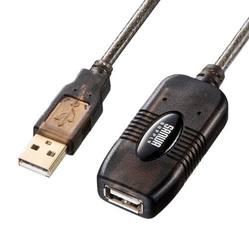 サンワサプライ アクティブリピーターケーブル(USB2.0 TypeA-A) 5m EA764AF-24 4550061800843【別送品】