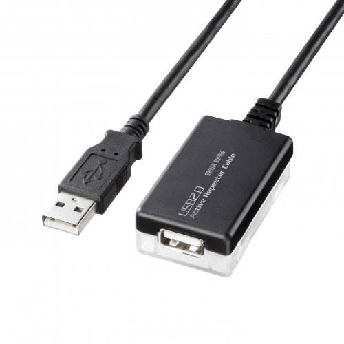 サンワサプライ アクティブリピーターケーブル(USB2.0 TypeA-A) 12m EA764AF-25A 4550061932353【別送品】
