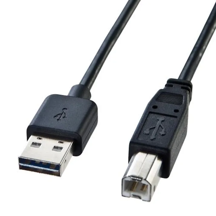 サンワサプライ 1.0m 両面挿せるUSBケーブル(A-B/2.0対応) オフィス用品、備品 4550061687444 EA764AJ-101(CDC)【別送品】