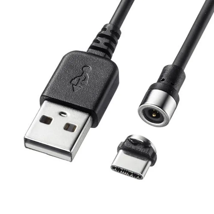 サンワサプライ 1.0m マグネット脱着式ケーブル(C-A/タブレット用) オフィス用品、備品 4550061686492 EA764AJ-165(CDC)【別送品】