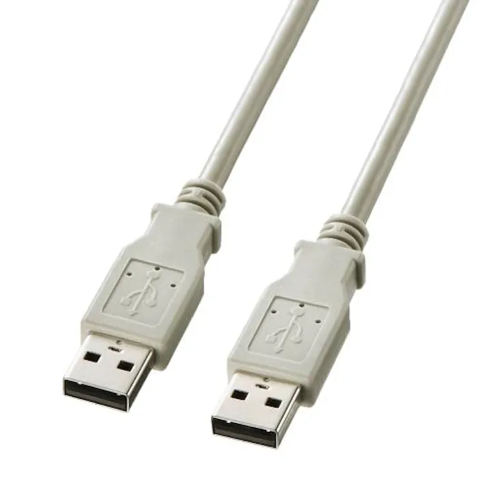 サンワサプライ 1.0m USBケーブル(A-Aコネクタ) オフィス用品、備品 4550061687376 EA764AJ-200(CDC)【別送品】