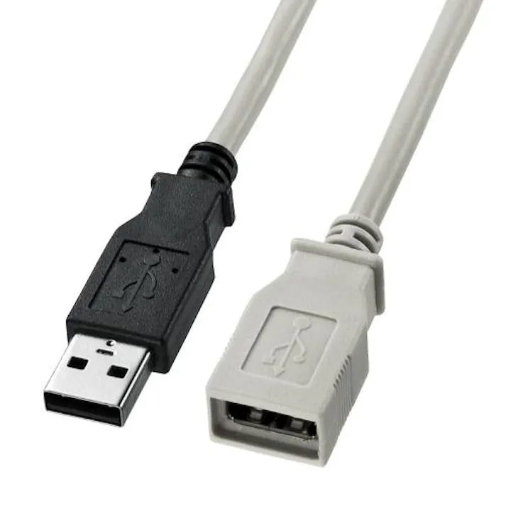 サンワサプライ 0.5m USBケーブル(A-A/2.0対応/黒) オフィス用品、備品 4550061746110 EA764AJ-206(CDC)【別送品】