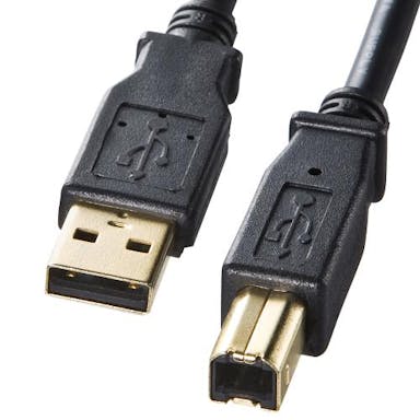 サンワサプライ  3.0m USBケーブル(A-B/2.0対応/金メッキ/黒) オフィス用品、備品 4550061684146 EA764AJ-83(CDC)【別送品】