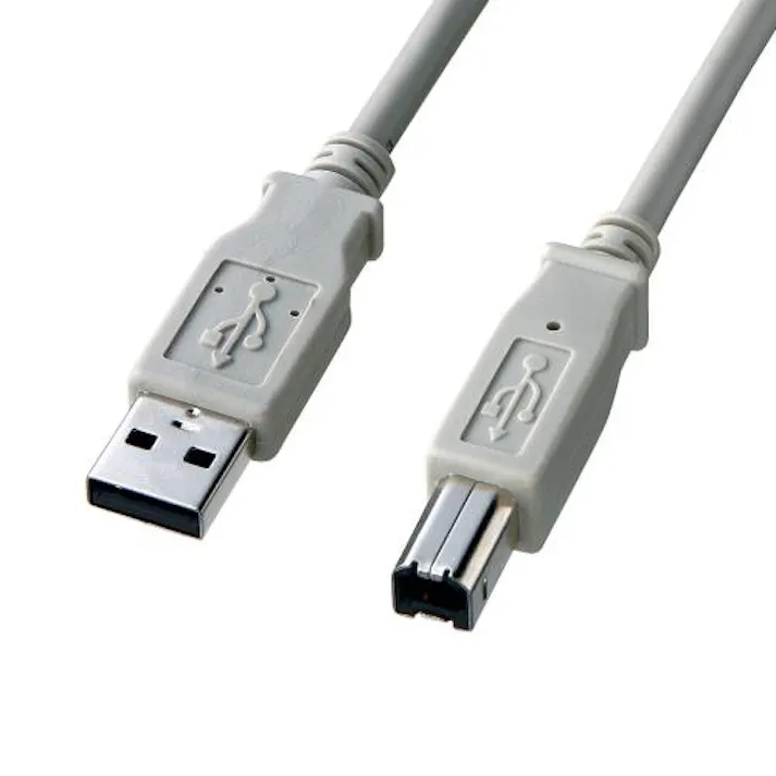 サンワサプライ 2.0m USBケーブル(A-B/2.0対応/ノンハロゲン) オフィス用品、備品 4550061686560 EA764AJ-97(CDC)【別送品】