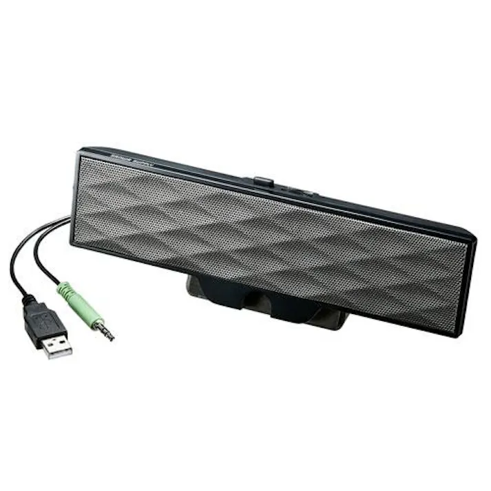 サンワサプライ 205x 35x 68mm サウンドスピーカー(USB電源) オフィス用品、備品 4550061896297 EA764AS-53A(CDC)【別送品】