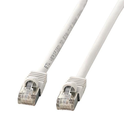 サンワサプライ LANケーブル(CAT5e/ノイズシールド処理/グレー) 10m EA764B-506 4550061807521【別送品】