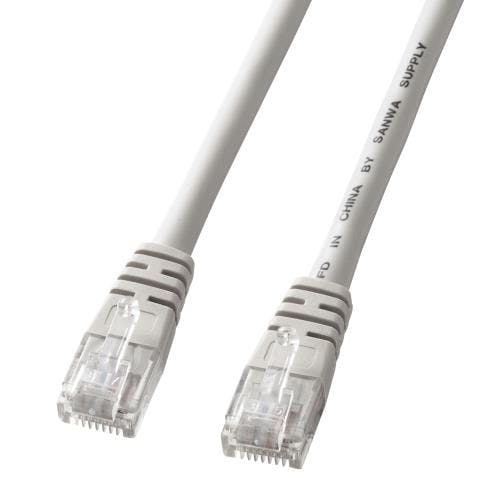 サンワサプライ LANケーブル(CAT5e/クロス結線/グレー) 5m EA764B-524 4550061810262【別送品】