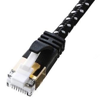 サンワサプライ スリムLANケーブル(カテゴリー7準拠) 0.5m EA764BA-105A 4548745682526【別送品】