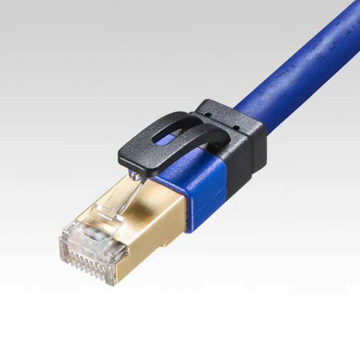 サンワサプライ LANケーブル(CAT7A/SCTPタイプ/ブルー) 0.2m EA764BB-120 4550061961018【別送品】