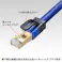サンワサプライ LANケーブル(CAT7A/SCTPタイプ/ブルー) 2m EA764BB-124 4550061961292【別送品】
