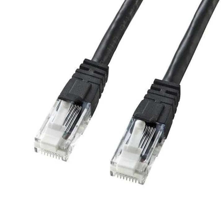 サンワサプライ 2 m LANケーブル(CAT6/つめ折れ防止/ブラック) オフィス用品、備品 4550061932681 EA764BB-233A(CDC)【別送品】