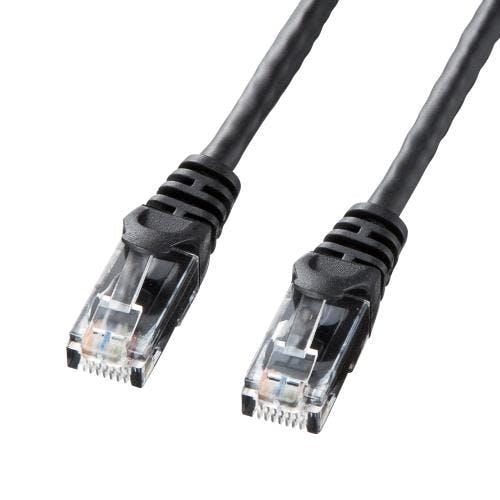 サンワサプライ LANケーブル(CAT6/エコパッケージ/ブラック) 1m EA764BB-302 4550061813980【別送品】