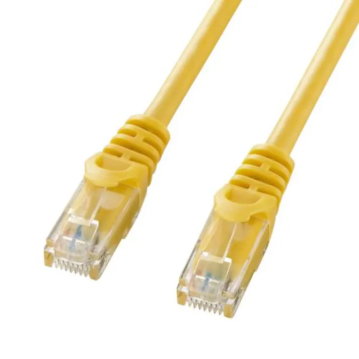サンワサプライ 2 m LANケーブル(CAT6/エコパッケージ/イエロー) オフィス用品、備品 4550061803561 EA764BB-353(CDC)【別送品】