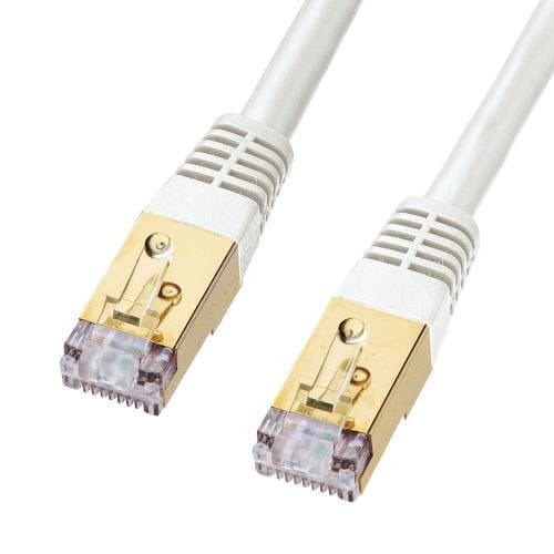 サンワサプライ LANケーブル(CAT7/SCTPタイプ/ホワイト) 0.6m EA764BB-53 4550061804391【別送品】