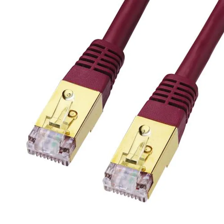 サンワサプライ 3 m LANケーブル(CAT7/SCTPタイプ/ワインレッド) オフィス用品、備品 4550061808337 EA764BB-82(CDC)【別送品】