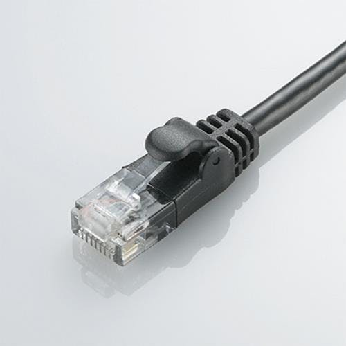 エレコム ソフトLANケーブル(CAT6準拠)[ブラック] 5m EA764BE-5B 4550061649633【別送品】