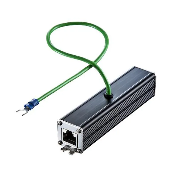 サンワサプライ 雷サージプロテクター(LANケーブル用) オフィス用品、備品 4550061674260 EA764BM-34(CDC)【別送品】