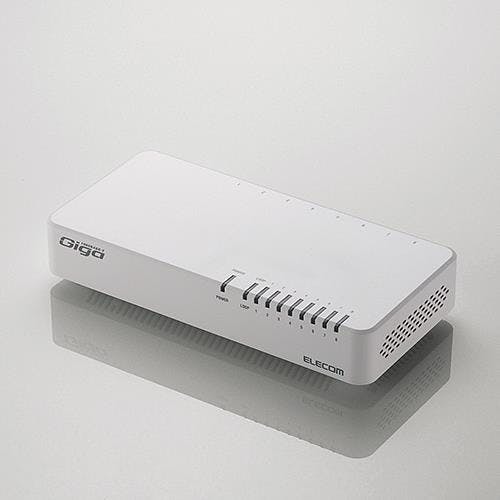 エレコム スイッチングハブ [8ポート] 180x87x34mm EA764BY-28B 4550061133095【別送品】