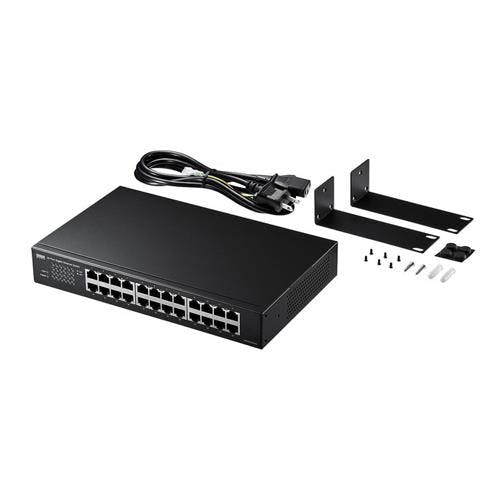 サンワサプライ スイッチングハブ(ギガビット対応/24ポート/軽量) EA764BY-55 4550061673386【別送品】