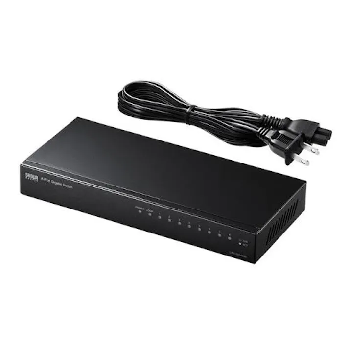 サンワサプライ スイッチングハブ(ギガビット対応/8ポート/メタル筐体) オフィス用品、備品 4550061673409 EA764BY-57(CDC)【別送品】