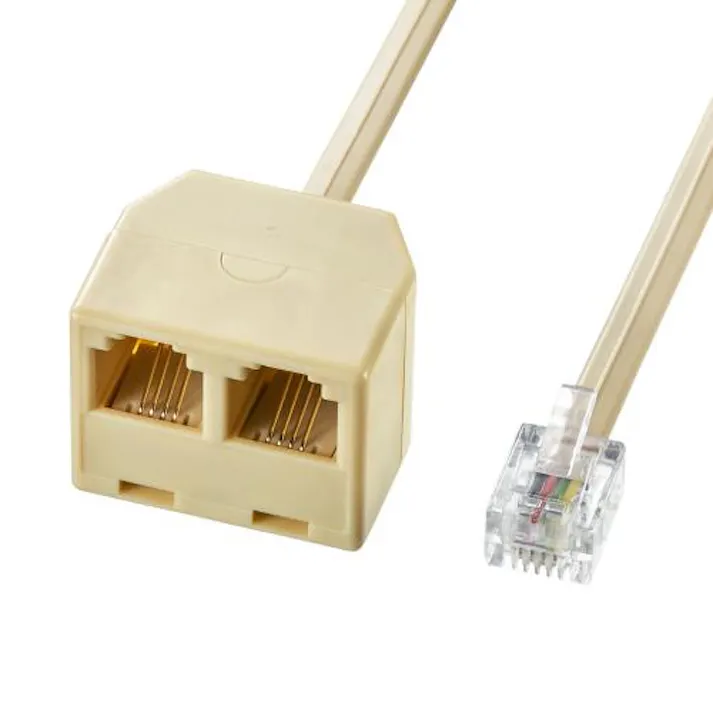 サンワサプライ 2m モジューラーコード用延長分配コード オフィス用品、備品 4550061713914 EA764CB-34(CDC)【別送品】