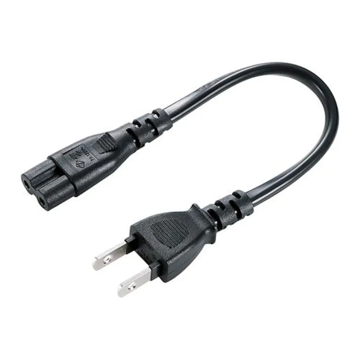 サンワサプライ AC125V/7A ノートPC用電源コード(2P/0.2m) オフィス用品、備品 4550061674284 EA764CD-21(CDC)【別送品】