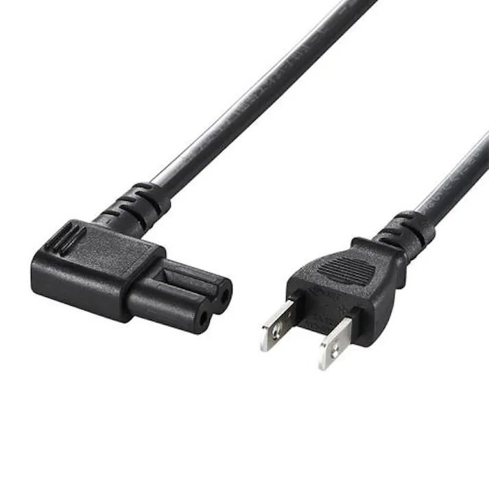 サンワサプライ ノートPC用L型電源コード(2P/1.0m) AC125V/7A EA764CD-25 4550061674314【別送品】